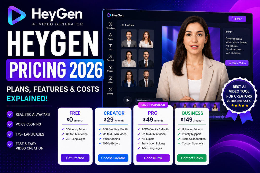 HeyGen Pricing 2026