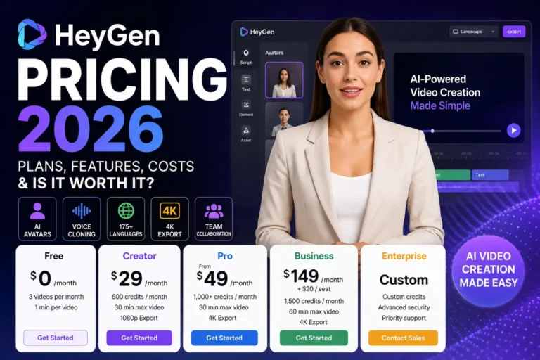 HeyGen Pricing 2026 plans, features, costs and AI video creation