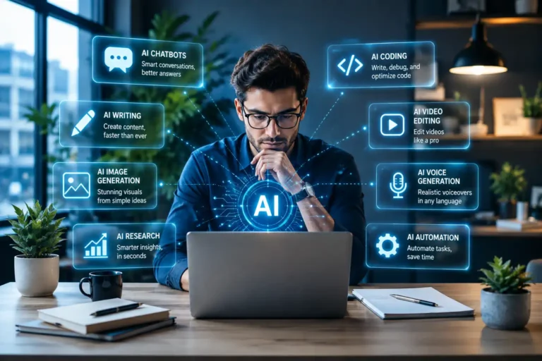 Best AI tools for writing, coding, image generation, video editing, research, and productivity in 2026Explore the best AI tools of 2026 to write faster, create smarter, automate tasks, and boost productivity.